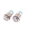 1PC 12mm 2Pin Metal Self-Locking Button Switch Blue LED Waterproof Small Switch with Resistor 220V view 4