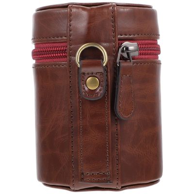 Tofficu Professional Camera Lens Bag Shockproof Case for Dslr Pu Material Compact Portable
