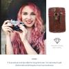 Tofficu Professional Camera Lens Bag Shockproof Case for Dslr Pu Material Compact Portable view 2