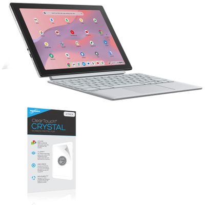 BoxWave Screen Protector Compatible with ASUS Chromebook CM30 Detachable (CM3001) (10.5 in) - ClearTouch Crystal (2-Pack), HD Film Skin - Shields from Scratches