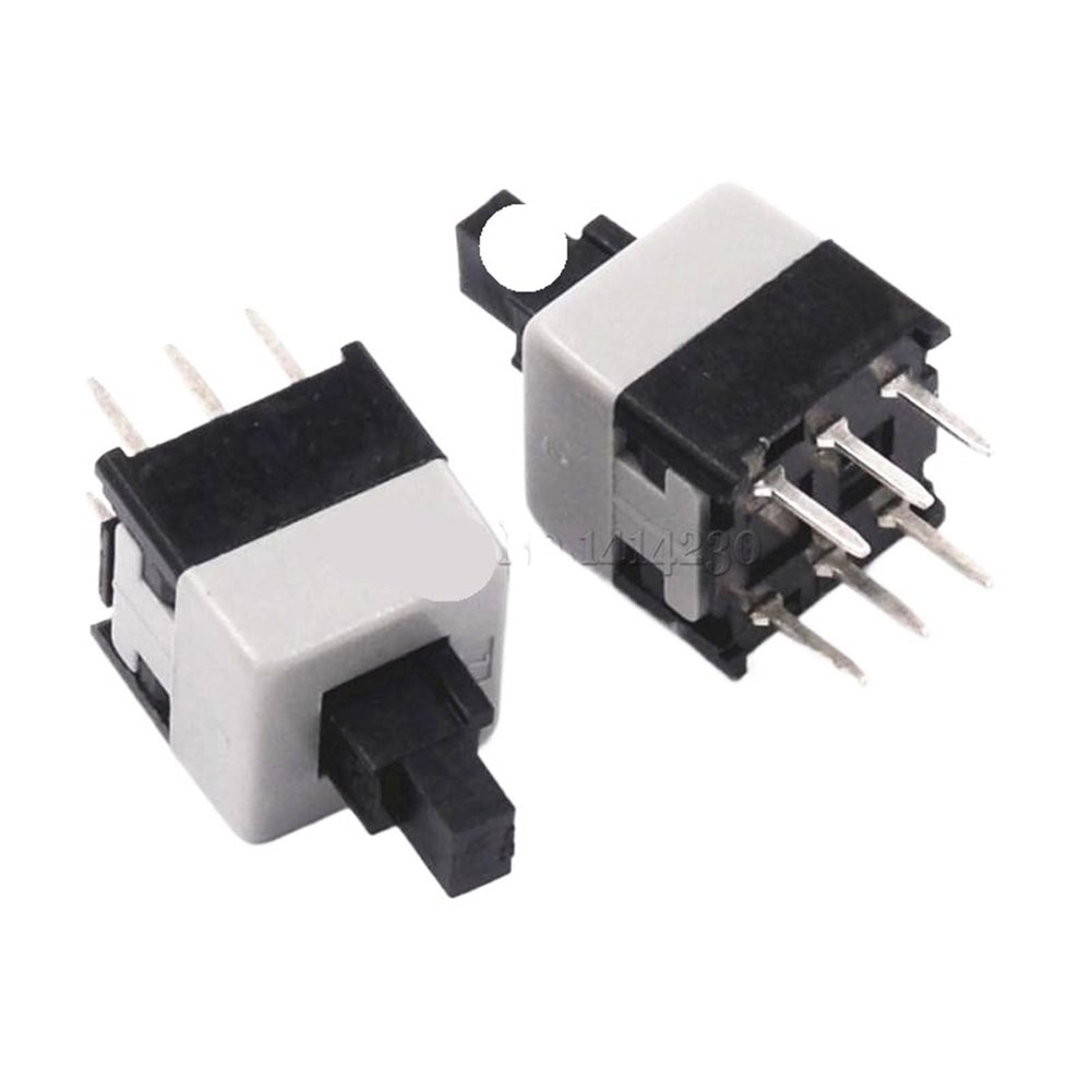 10Pcs 8.5 * 8.5mm Double Row No Locked Switch/Push Button Switch/Key Switch 6Pin