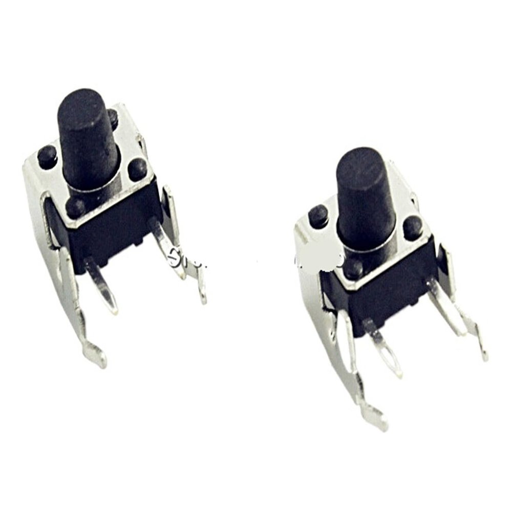 100Pcs Tact Switch 6 * 6 * 7mm Horizontal with Bracket Tactile Push Button Switches 6x6x7mm Micro Switch