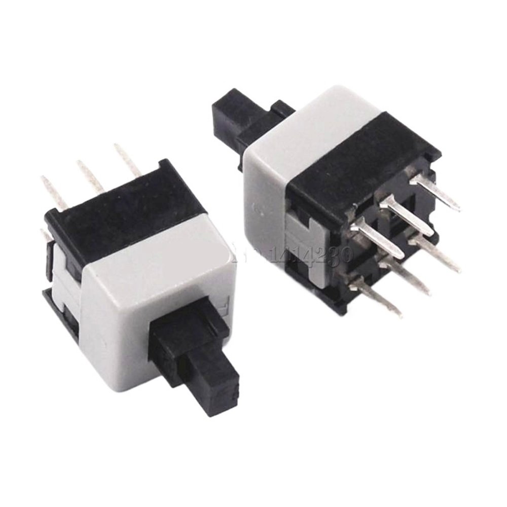 100Pcs 8.5 * 8.5mm Double Row No Locked Switch/Push Button Switch/Key Switch 6Pin