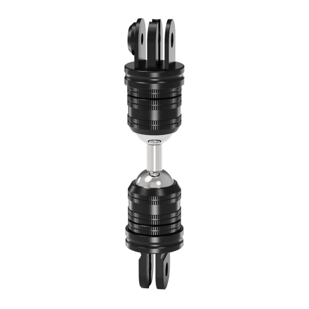 BGNing Dual Ball Head Adjustable Bracket, 1/4 Quick Release CNC Aluminum Camera Head, Suitable for use with Selfie Sticks, Tripods, Compatible with Hero/Action 5pro Sports Cameras (Type 12)