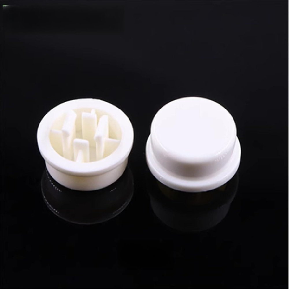 20PCS 12x12x7.3mm Square Micro Switch 12 * 12 * 7.3mm Momentary Tactile Push Button Switch Mini White Round Caps A24 A25(Gold)