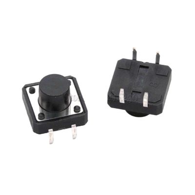 100Pcs 12 x 12mm x 8mm 12 * 12 * 8H Panel PCB Momentary Tactile Tact Push Button Switch DIP