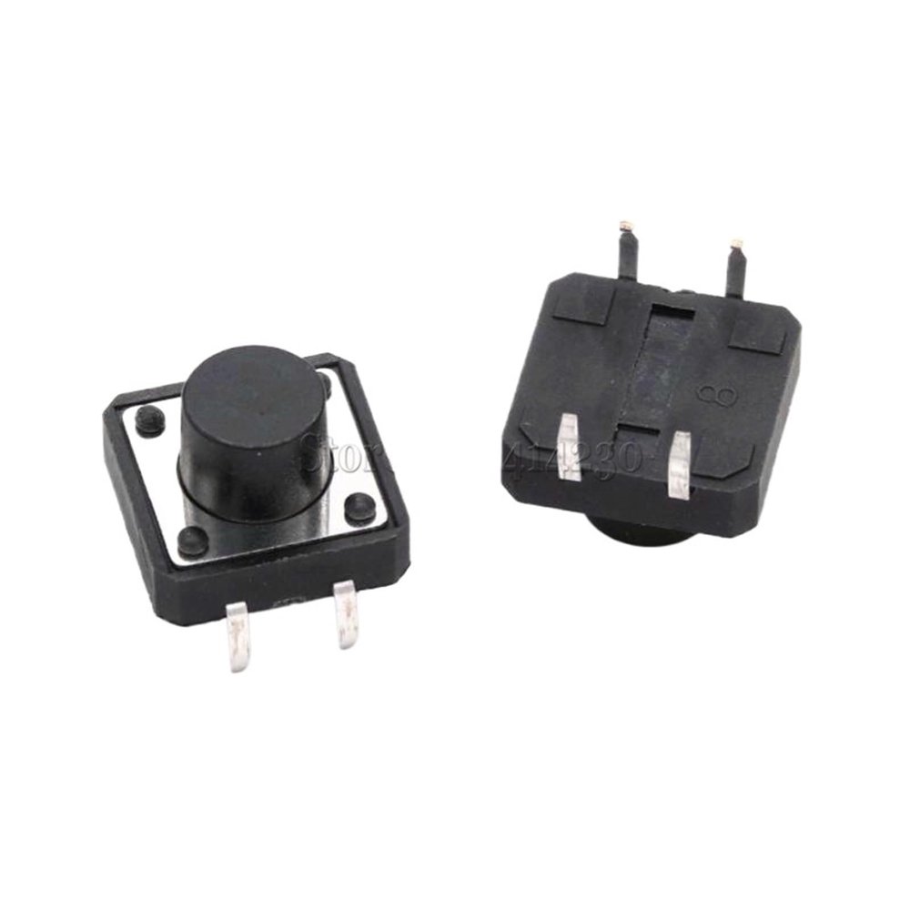 100Pcs 12 x 12mm x 8mm 12 * 12 * 8H Panel PCB Momentary Tactile Tact Push Button Switch DIP