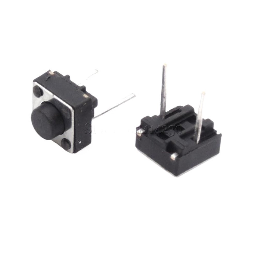100Pcs Middle 2 pins 6 * 6 * 5 mm Switch Tactile Push Button Switches 6x6x5mm