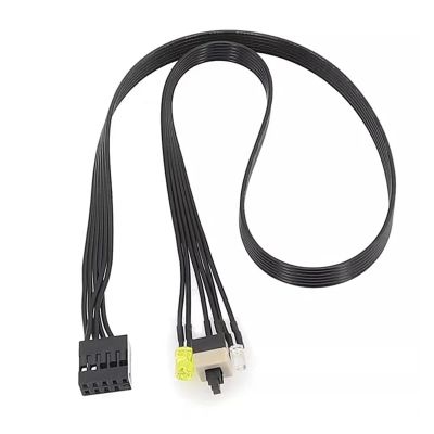 ZHANGLH Motherboard 9Pin to PC Power Button Switch Cable with L*/ED Indicator Light for 280 400 600 800 G1 G2 G3 sff(B)