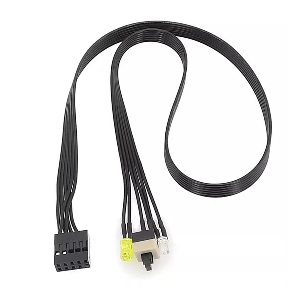 ZHANGLH Motherboard 9Pin to PC Power Button Switch Cable with L*/ED Indicator Light for 280 400 600 800 G1 G2 G3 sff(B)