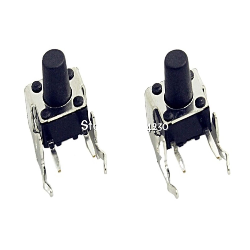 100Pcs Tact Switch 6 * 6 * 8mm Horizontal with Bracket Tactile Push Button Switches 6x6x8mm Micro Switch