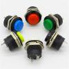 12pcs R13-507 Momentary SPST NO Red Round Cap Push Button Switch AC 6A/125V 3A/250V 6color(12PCS Black) view 2