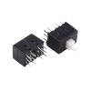 10Pcs DC30V/0.1A Multifunctional Mini Switch Double Row 12 pins self-Locking 8.5x8.5x13mm Square Head Black Dual Control Button view 1