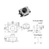 100Pcs 3 * 4 * 2mm SMT Mini Buttons Switch 4 Pin Tact Push Button Micro Switch 3x4x2H view 2