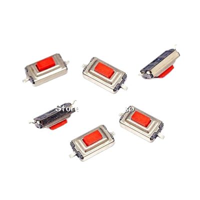 100Pcs 3 * 6 * 2.5mm 3 * 6 * 2.5H 3x6x2.5mm SMD Red Push Button Switch microswitch Tact Switch