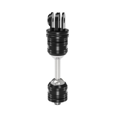 BGNing Dual Ball Head Adjustable Bracket, 1/4 Quick Release CNC Aluminum Camera Head, Suitable for use with Selfie Sticks, Tripods, Compatible with Hero/Action 5pro Sports Cameras (Type 9)
