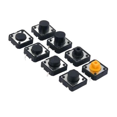 12x12mm Panel PCB Momentary Tactile Tact Mini Push Button Switch DIP 4pin 12x12x4.3/5/6/7.3-9 MM 12 * 12 * 4.3MM 5MM 6MM 7MM 8MM 9MM(12x12x4.3mm)