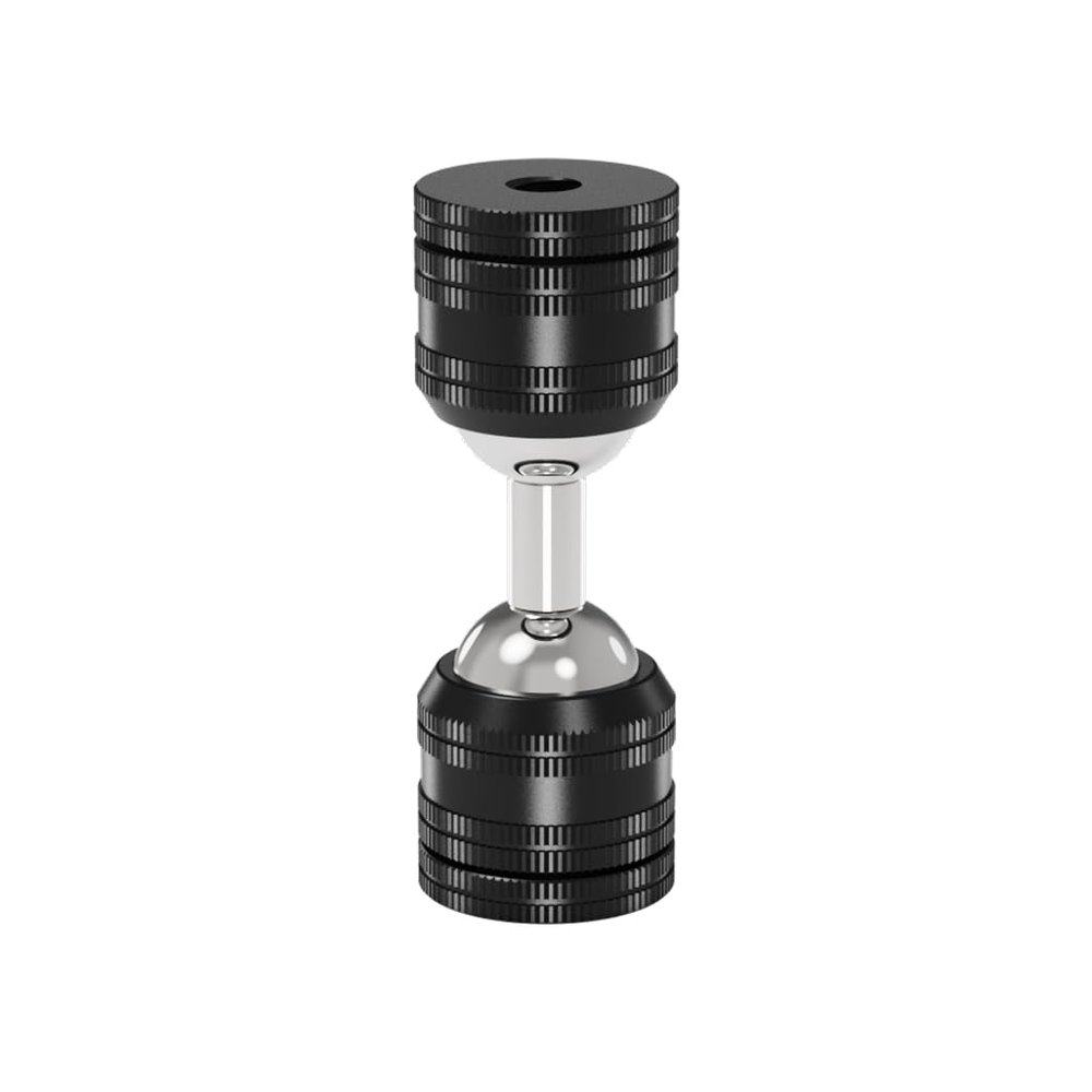 BGNing Dual Ball Head Adjustable Bracket, 1/4 Quick Release CNC Aluminum Camera Head, Suitable for use with Selfie Sticks, Tripods, Compatible with Hero/Action 5pro Sports Cameras (Type 2)