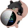 2 Pack Hard Case with Screen Protector for Garmin Vivoactive 6, HD Clear Built-in 9H Tempered Glass Full Protection Slim Cover Case (Black/Pink) view 2