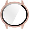 2 Pack Hard Case with Screen Protector for Garmin Vivoactive 6, HD Clear Built-in 9H Tempered Glass Full Protection Slim Cover Case (Black/Pink) view 4