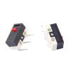 10PCS Mouse Switch Right Bend 90 Degrees Curved Needle 1A 125VAC Micro Switch 3Pins Small Push Button Switch view 1