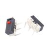 10PCS Mouse Switch Right Bend 90 Degrees Curved Needle 1A 125VAC Micro Switch 3Pins Small Push Button Switch view 2