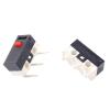 10PCS Mouse Switch Right Bend 90 Degrees Curved Needle 1A 125VAC Micro Switch 3Pins Small Push Button Switch view 3