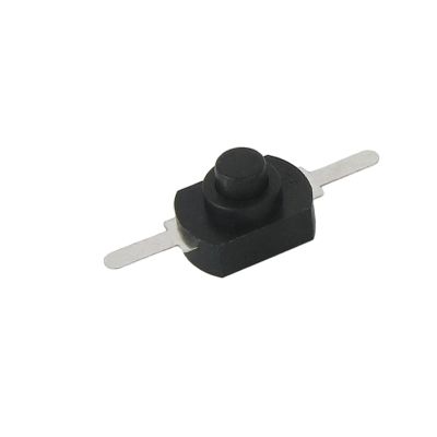 10PCS 12 * 8MM DC 30V 1A On Off Mini Push Button Switch for Electric Torch 1208YD Self Locking(Black)