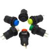 10pcs Red Green Yellow Black White Blue 12MM Self Momentary Push Button Switch(Black) view 2