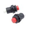10PCS Mini Small Round Button Red Green Self-Locking Push Button Switch Latching ON/Off 12mm 3A 125V 1.5A 250V AC(10PCS Red) view 1