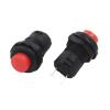 10PCS Mini Small Round Button Red Green Self-Locking Push Button Switch Latching ON/Off 12mm 3A 125V 1.5A 250V AC(10PCS Red) view 3