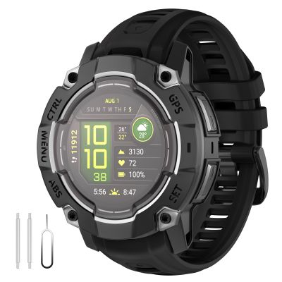 U-LIMVE Watch Band for Garmin Instinct 3 45mm/Instinct E 45mm, 22mm Silicone Replacement Watch Strap