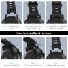 U-LIMVE Watch Band for Garmin Instinct 3 45mm/Instinct E 45mm, 22mm Silicone Replacement Watch Strap view 3