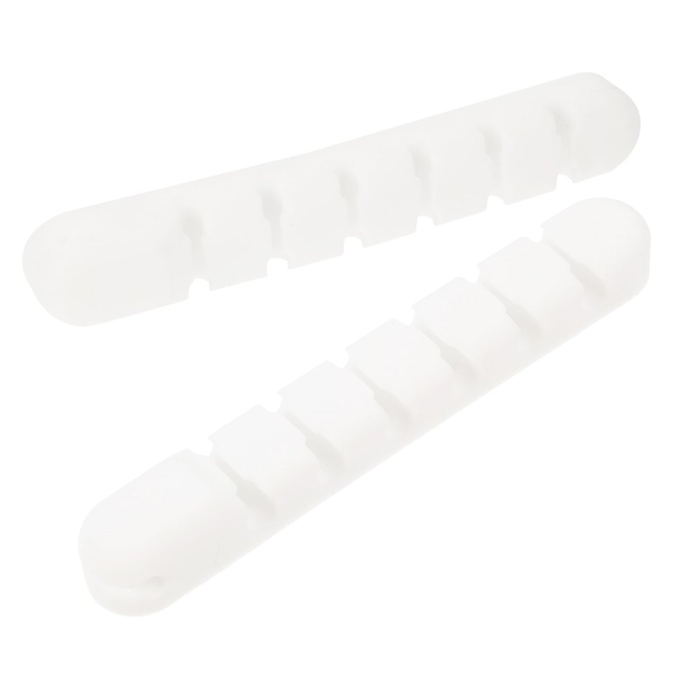 Angoily 2pcs Adhesive Cable Clip Holders Desktop Wire Organizer for Data Earphone and Network Cables Tidy up Your Office Home Car with Strong Adhesive Silicone Clips
