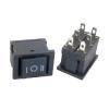 10PCS Push Button Switch 15mmx21mm 6PIN 6A 250V 10A 125V ON/Off/ON Rocker Switch 15X21mm view 1