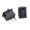 50Pcs Black Push Button Switch 3A 250V KCD11 2Pin Snap-in On/Off Rocker Switch 10MM*15MM Black view 1