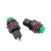 100PCS 10mm Round Miniature Button DS-211 Momentary/Self-Locking Push Button Switch 1A 250V AC Red Green(Green,Momentary) view 1