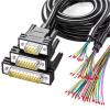 1Pcs DB37 DB9 DB15 DB25 Male Female Connector Wire Industrial 9/15/25/37Pin Terminal Line Shielded DB 9 15 25 37 RS232 Serial Cable(Silver,DB CONNECTOR_2M_DB CONNECTOR) view 3