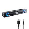 Mtlavishness V111 Computer Speaker Powerful Bar Stereo Subwoofer Bass Speaker Surround Sound Box for PC Laptop Phone Tablet MP3 MP4 with Independent Metal Volume Knob Blue LED (Black) view 1