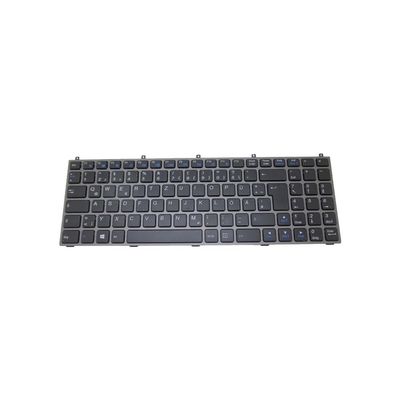 Laptop Keyboard for CLEVO M761CU M761J M761JU M761S M761SU M761SUN M761T M761TG M761TU M761TUN German GR Black with Gray Frame New