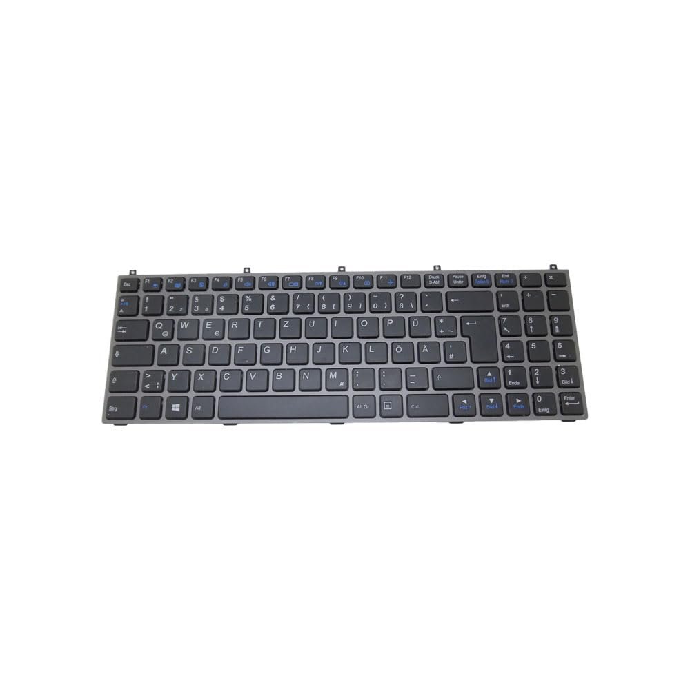 Laptop Keyboard for CLEVO M761CU M761J M761JU M761S M761SU M761SUN M761T M761TG M761TU M761TUN German GR Black with Gray Frame New