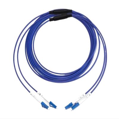 GHZHANG Armoured Fiber Optic Patch Cable 2 Core 120m 2C SM MM OM1 OM2 OM3 Indoor Outdoor LC SC FC ST LSZH TPU FTTH Jumper 2 Cores 120m(LC/A-SC/A,2C Blue SM)