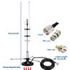 2m 70cm GMRS Antenna, Outdoor Indoor Desktop Police Scanner Antenna for House, 25-3000Mhz VHF UHF FM CB GMRS ADSB for SDR/Air FM Receiver/ADSB Flightaware,16.4ft Cable BNC SMA SO239 Magnetic Base view 3