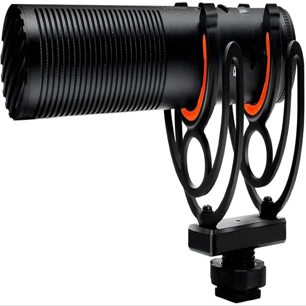 Digital Nc Advanced Super Cardioid Microphone (Stereo/Shotgun) for Canon PowerShot V1 with Dead Cat Wind Muff