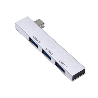 ZHANGLH Type C USB Hub to 3-Port USB 3.0 2.0 Splitter Expander for PC Mobile HDD PC OTG Mice Keyboard(Silver)