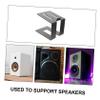Totority Black Desktop Speaker Stands Universal Speaker Bracket for Sound Systems 1-Piece Metal Holder for Studio Monitors view 2