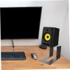 Totority Black Desktop Speaker Stands Universal Speaker Bracket for Sound Systems 1-Piece Metal Holder for Studio Monitors view 3