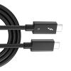 120Gbps Thunderbolt5 Cable for Fast Charging with PD240W Power Output and 5A Current for Docking Stations view 4