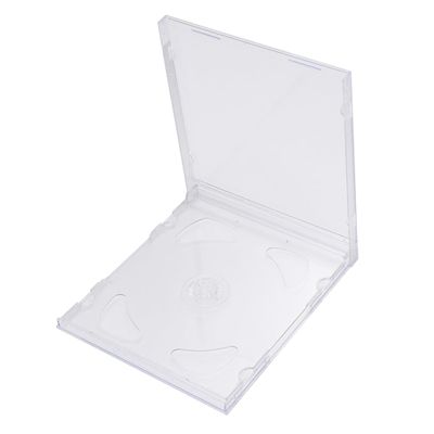 PRETYZOOM 10Pcs Transparent CD Storage Boxes Portable Media Video Cases for DIY Packages for Home Cinema and Use Holds Discs Each Hard Design