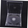 PRETYZOOM 10Pcs Transparent CD Storage Boxes Portable Media Video Cases for DIY Packages for Home Cinema and Use Holds Discs Each Hard Design view 4